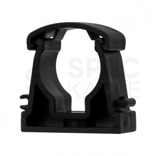 Uchwyt zamykany UZ-20 czarny do rur elektroinstalacyjnych gładkich RLm-20 i peszli PUDEŁKO 100szt.