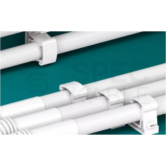 Uchwyt zamykany UZ-20 szary do rur elektroinstalacyjnych gładkich RLm-20 i peszli PUDEŁKO 100szt.