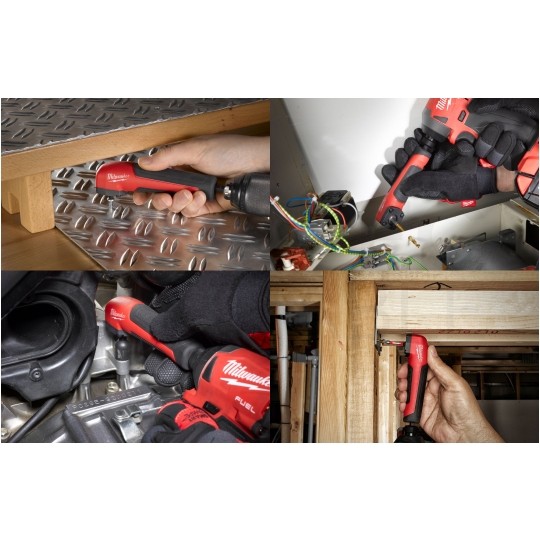 Udarowa nasadka kątowa 90° 1/4" + 10x Bit Shockwave Impact Duty MILWAUKEE