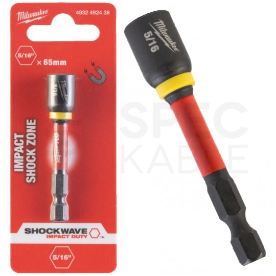 Udarowa nasadka sześciokątna magnetyczna adapter 5/16" HEX o długości 65mm MILWAUKEE