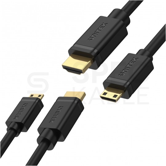 UNITEK Kabel mini HDMI - HDMI 4K@60 (wtyk / wtyk) 2m