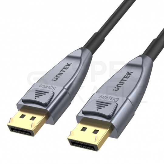 UNITEK Kabel optyczny DisplayPort 1.4 8K Ultra High Speed 8K@60 4K@120 5m