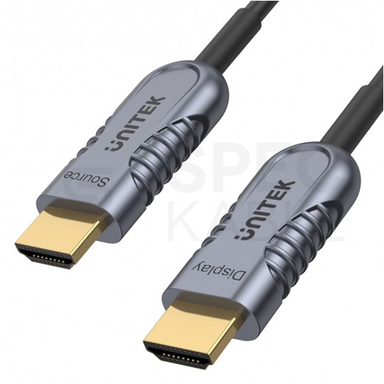 UNITEK Kabel optyczny HDMI 2.1 8K Ultra High Speed 8K@60 4K@120 20m