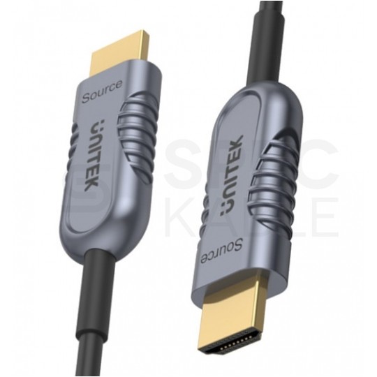 UNITEK Kabel optyczny HDMI 2.1 8K Ultra High Speed 8K@60 4K@120 40m
