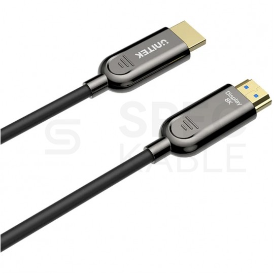 UNITEK Kabel optyczny HDMI 2.1 8K Ultra High Speed 8K@60 4K@120 40m