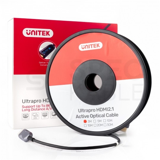 UNITEK Kabel optyczny HDMI 2.1 8K Ultra High Speed 8K@60 4K@120 5m