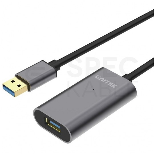 UNITEK Kabel przedłużacz aktywny USB 3.0 A (wtyk / gniazdo) 5m ze wzmacniaczem