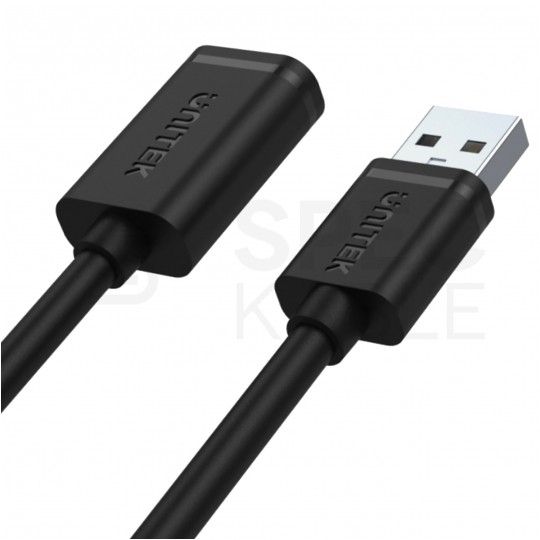 UNITEK Kabel przedłużacz USB 2.0 typ-A (wtyk / gniazdo) 2.0 czarny 1m