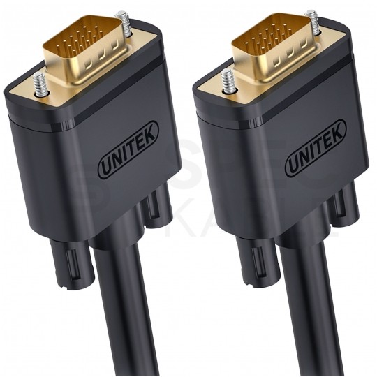 UNITEK Kabel SVGA (D-Sub 15-pin) FHD@60 czarny 20m