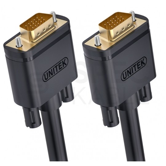 UNITEK Kabel SVGA (D-Sub 15-pin) FHD@60 czarny 3m