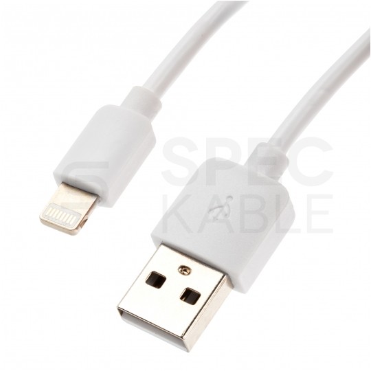 UNITEK Kabel USB 2.0 A / Lightning 8-pin (wtyk / wtyk) biały 25cm