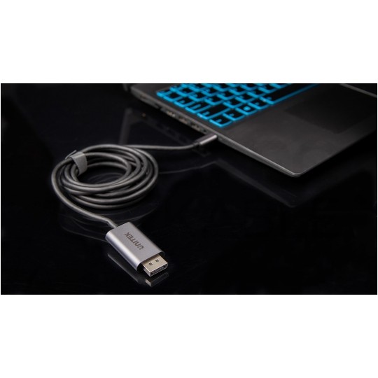 UNITEK Kabel USB typ-C / DisplayPort 1.2 4K@60 (wtyk / wtyk) 2m