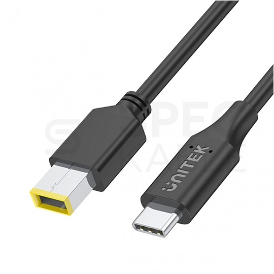 UNITEK Kabel zasilający USB-C - DC 11x4,5mm 65W PD do laptopów Lenovo 1,8m