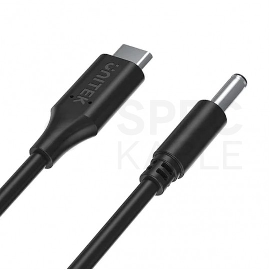 UNITEK Kabel zasilający USB-C - DC 4,5x3mm 65W PD do laptopów Dell 1,8m