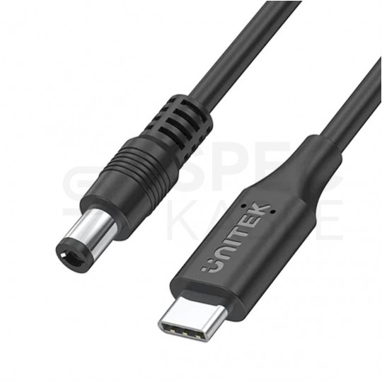 UNITEK Kabel zasilający USB-C - DC Jack 5,5x1,7mm 65W PD do laptopów Acer 1,8m