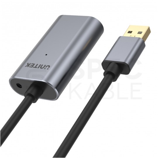 UNITEK Y-271 Kabel przedłużacz aktywny USB 2.0 A (wtyk / gniazdo) 5m ze wzmacniaczem USB Premium