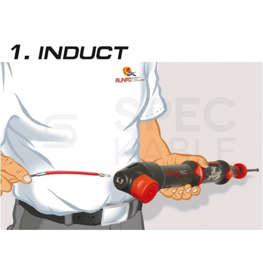 Urządzenie do przeciągania, wciągania kabli o długości 510 mm w zestawie ze skrzynką narzędziową i akcesoriami RT 2008 10000 RUNPOTEC