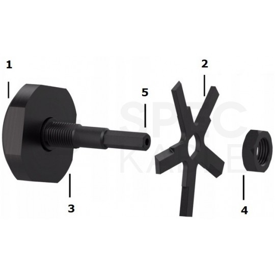 Urządzenie do skrawania puszek podtynkowych + 3 noże SCROBER