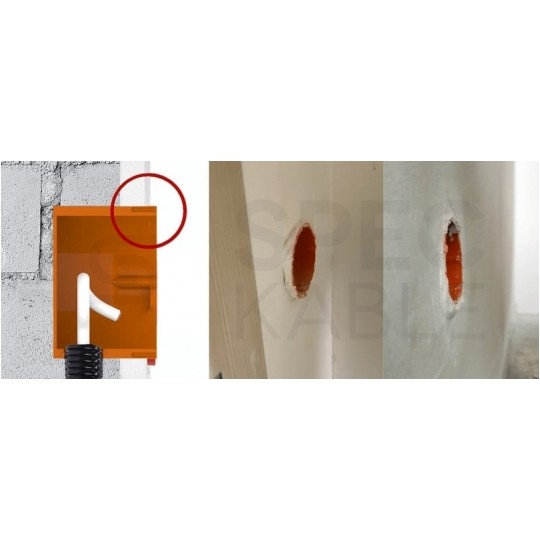 Urządzenie do skrawania puszek podtynkowych + 3 noże SCROBER