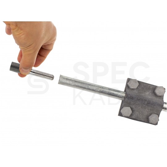 Uziom składany bezgwintowy ocynkowany ogniowo Kompletny 6m (4x1,5m)