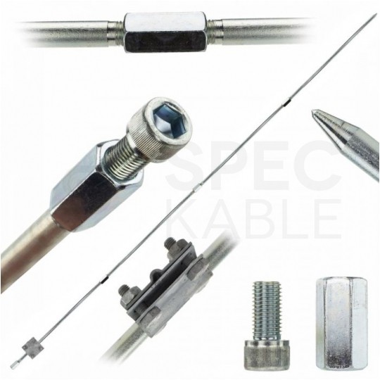 Uziom składany gwintowany ocynkowany ogniowo Kompletny 6m (4x1,5m)