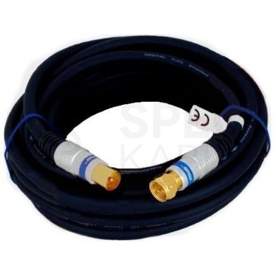 VITALCO AK60 Kabel antenowy SAT TV F (wtyk) / IEC (wtyk) 1m