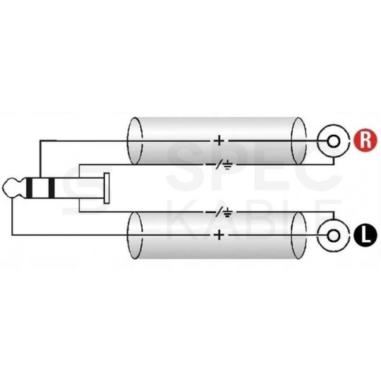 VITALCO JKD10 Kabel Audio AUX mini Jack 3,5mm Stereo (wtyk) / 2x RCA Cinch (wtyk) 15m