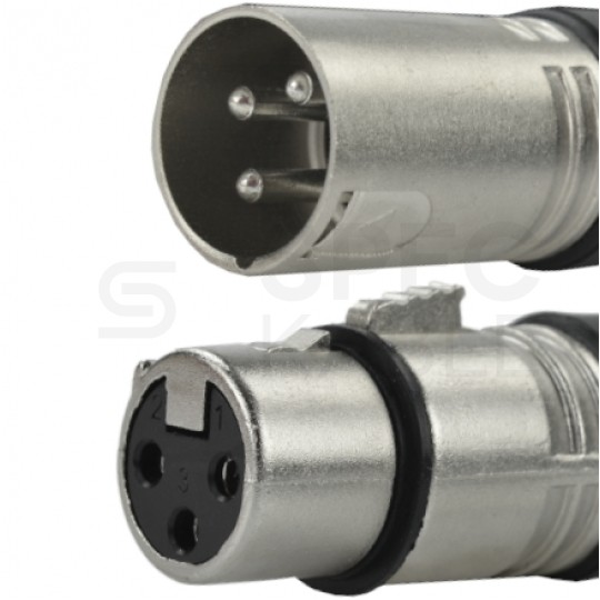 VITALCO MK06 Kabel mikrofonowy przedłużacz XLR (wtyk / gniazdo) 1m