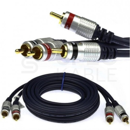 VITALCO RKD200 Kabel Coaxial Audio 2x RCA Cinch (wtyk) / 2x RCA Cinch (wtyk) 1,5m