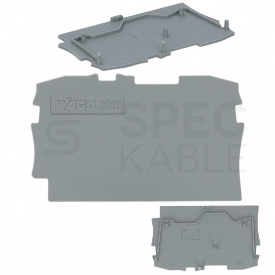 WAGO 2002-1291 Ścianka końcowa / wewnętrzna szara do złączek szara WAGO TOP JOBS 2,5mm2