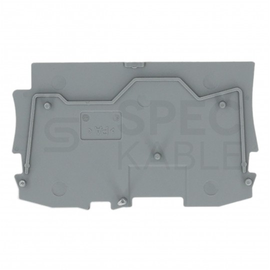 WAGO 2002-1291 Ścianka końcowa / wewnętrzna szara do złączek szara WAGO TOP JOBS 2,5mm2