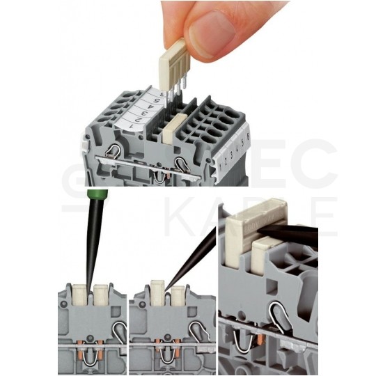 WAGO 2002-402 Mostek grzebieniowy 2-torowy jasnoszary TOPJOBS