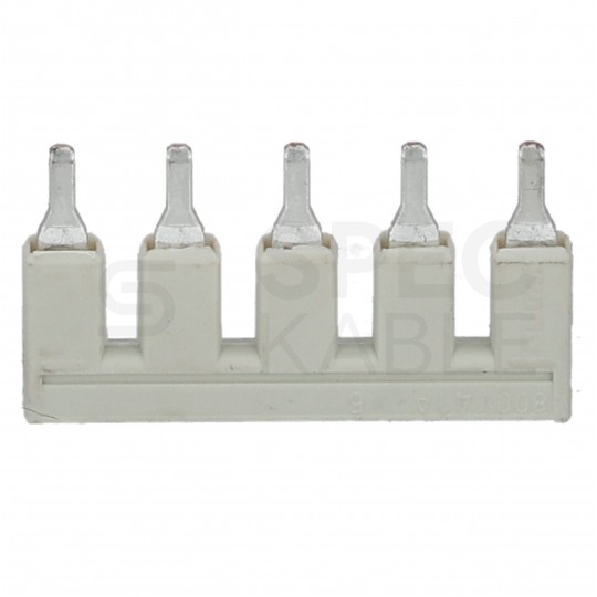 WAGO 2006-405 Mostek grzebieniowy, zwieracz do złączek ZUG 6mm2 WAGO TOPJOBS 5-torowy 41A jasnoszary