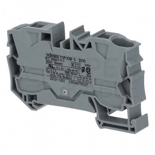 WAGO 2010-1201 Złączka szynowa 1-torowa ZUG 10mm2 57A szara TOPJOBS
