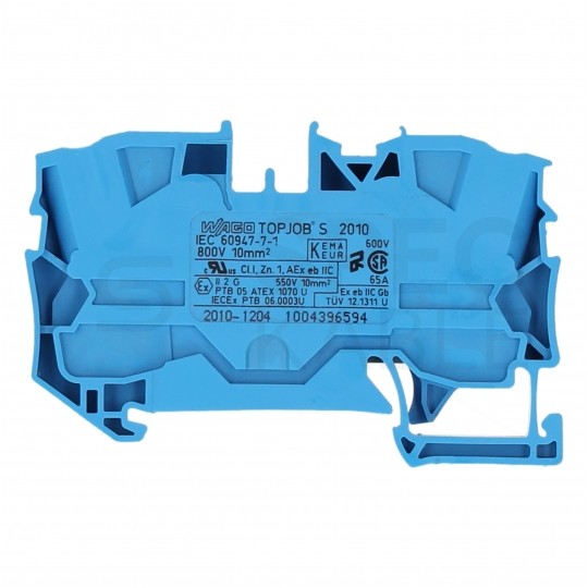 WAGO 2010-1204 Złączka szynowa 1-torowa ZUG 10mm2 57A niebieska TOPJOBS