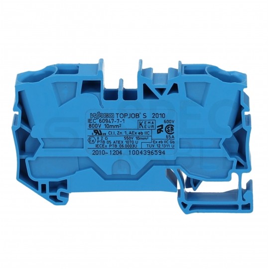 WAGO 2010-1204 Złączka szynowa 1-torowa ZUG 10mm2 57A niebieska TOPJOBS