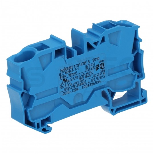 WAGO 2010-1204 Złączka szynowa 1-torowa ZUG 10mm2 57A niebieska TOPJOBS