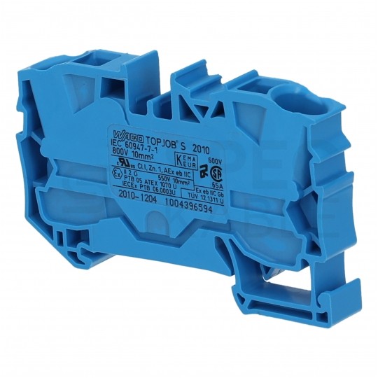 WAGO 2010-1204 Złączka szynowa 1-torowa ZUG 10mm2 57A niebieska TOPJOBS