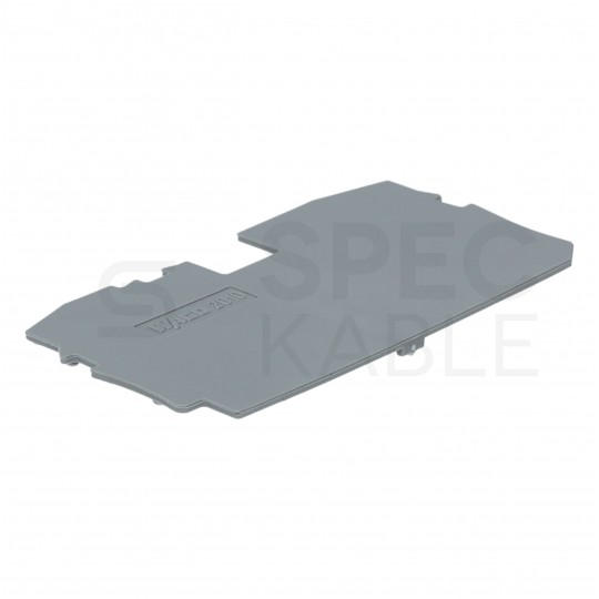 WAGO 2010-1291 Ścianka końcowa / wewnętrzna szara do złączek WAGO TOP JOBS 10mm2