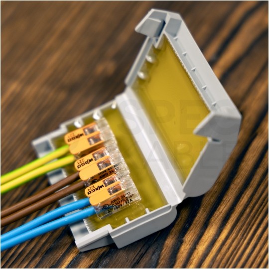 WAGO 207-1331 Mufa kablowa żelowa GELBOX IPX8 na 1 złączkę 0,2-4mm2 WAGO 221