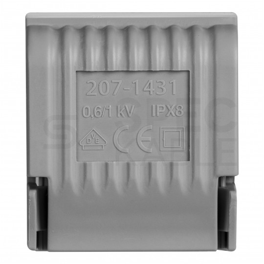 WAGO 207-1431 Mufa kablowa żelowa GELBOX IPX8 na 1 złączkę 0,5-6mm2 WAGO 221