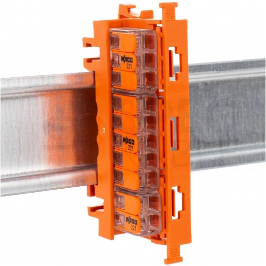 WAGO 221-500 Adapter montażowy na szynę DIN TH35 do złączek uniwersalnych WAGO COMPACT 221