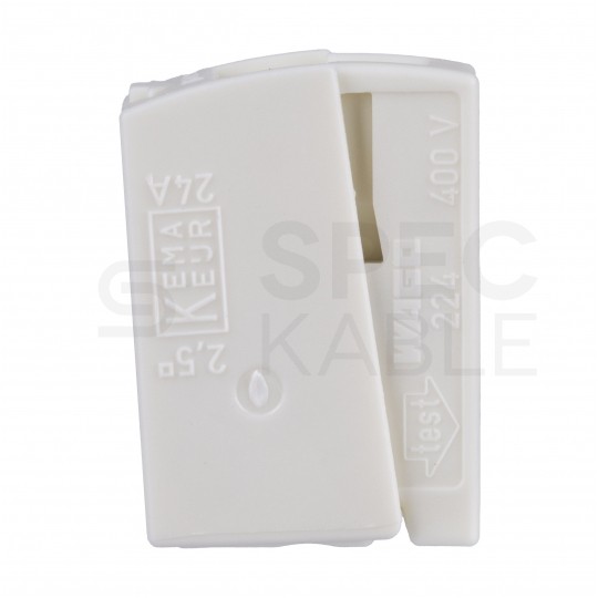 WAGO 224-112 Szybkozłączka przelotowa 3x 1,0-2,5mm2 uniwersalna (na drut / na linkę) 400V/24A ORYGINALNA 100szt.