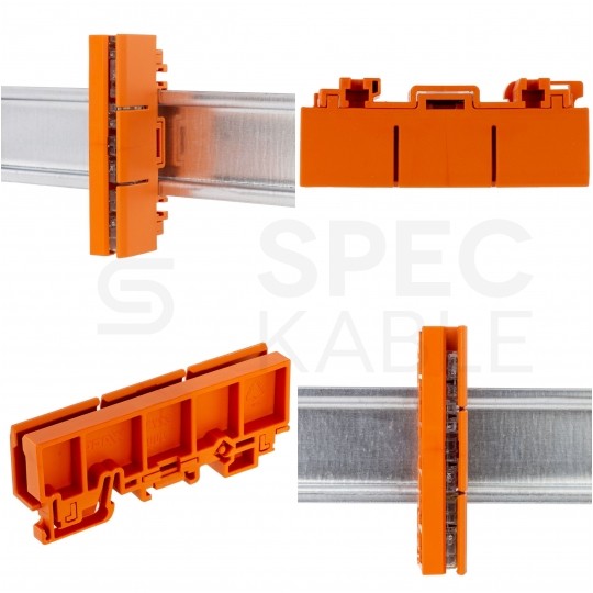 WAGO 2273-500 Adapter montażowy na szynę DIN TH35 do złączek na drut 2,5mm2 WAGO COMPACT 2273