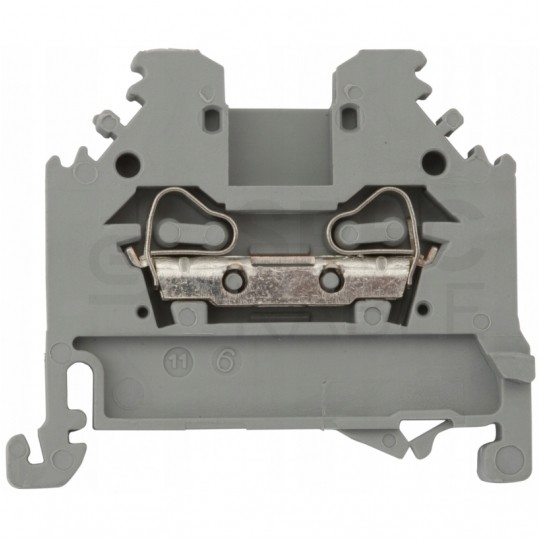 WAGO 280-101 Złączka szynowa 2,5mm2 szara boczny opis