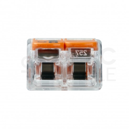 WAGO COMPACT 221-412 Szybkozłączka 2x 0,2-4,0mm2 uniwersalna (na drut / na linkę) 450V/32A ORYGINALNA blister 16szt.