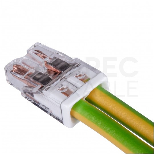 WAGO COMPACT 2273-202 Szybkozłączka 2x 0,5-2,5mm2 na drut 450V/24A ORYGINALNA blister 40szt.