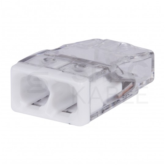 WAGO COMPACT 2273-202 Szybkozłączka 2x 0,5-2,5mm2 na drut 450V/24A ORYGINALNA woreczek 10szt.