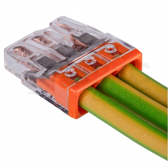 WAGO COMPACT 2273-203 Szybkozłączka 3x 0,5-2,5mm2 na drut 450V/24A ORYGINALNA 100szt.