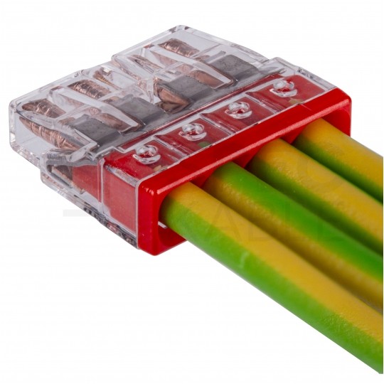 WAGO COMPACT 2273-204 Szybkozłączka 4x 0,5-2,5mm2 na drut 450V/24A ORYGINALNA blister 20szt.